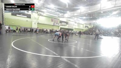 132 lbs Cons. Round 1 - Isaiah Salas, SAN PEDRO vs Rocco Falcione, Palisades