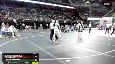 126 Class 2 lbs Champ. Round 1 - Carter Kempker, Blair Oaks vs Blaine Bergthold, Southern Boone