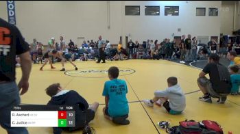 75 lbs Rr Rnd 2 - Ryder Ascherl, Compound K-8 vs Caleb Judice, Ragin Raisins Niagara K-8