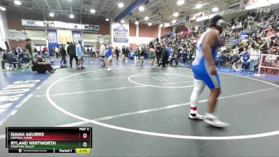 215 lbs Champ. Round 2 - Ryland Whitworth, Fountain Valley vs Isaiah Aguirre, Central Union