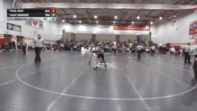 132 lbs Semifinal - Alex Denkins, Perrysburg vs Paul Ruiz, Buchanan