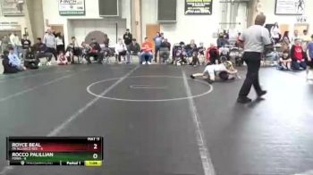 64 lbs Finals (2 Team) - Rocco Palillian, POWA vs Royce Beal, PA Alliance Red