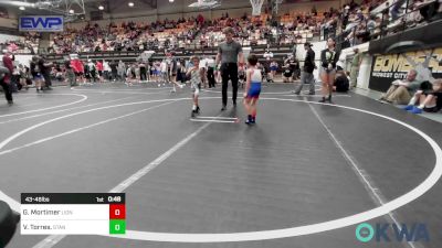 43-46 lbs Rr Rnd 3 - Grayson Mortimer, Lions Wrestling Academy vs Vale Torres., Standfast OKC