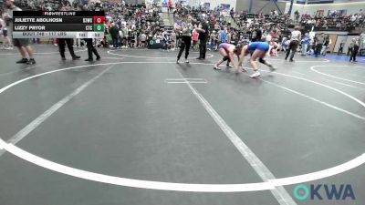 117 lbs 2nd Place - Juliette Abolhosn, D3 Wrestling Cluib vs Lizzy Pryor, Chandler Takedown Club