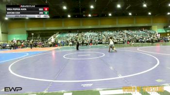 135 lbs 3rd Place - Vika Popua Kata, Nakamura Wrestling vs Jaycee Cox, Sperry Wrestling Club