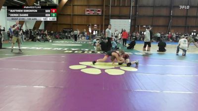 100 lbs Consi Of 4 - Matthew Simonton, Barn Brothers vs Derek Danbe, Rednose