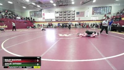 130 lbs Quarterfinal - Kaylee Anthony, STALEY vs Bailey Bachman, CHILLICOTHE