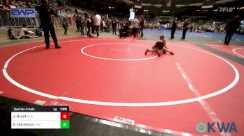 61 lbs Quarterfinal - Jayden Brant, Caney Valley Wrestling vs Archer Hardison, Verdigris Youth Wrestling