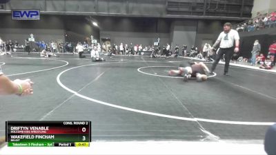 150 lbs Cons. Round 2 - Wakefield Fincham, Beloit vs Driftyn Venable, Holcomb Kids Wrestling