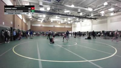 126 lbs Champ. Round 2 - Johnathan Marcos, Cabrillo (Long Beach) vs Dominic Avila, Carter