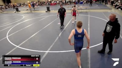 126 lbs Champ. Round 1 - Mason Freeman, Minnesota vs Dashiel Hanson, Minnesota