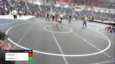 109 lbs Quarterfinal - Zabrianna Lorenzo, Tigers vs Kynnlie McCabe, Nucla