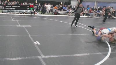 113 lbs Cons. Sub-rd Of 16 - Kyson Sundberg, Jackrabbit Wrestling Academy vs Josh Perez, GPS