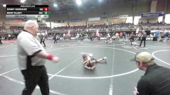 90 lbs 3rd Place - Sonny Gonzalez, Pikes Peak Warriors vs Behr Tillery, Unattached