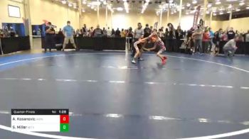 92 lbs Quarterfinal - Auston Kosanovic, Avonworth vs Seth Miller, Bethel Park