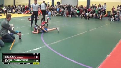 55 lbs Cons. Round 2 - Will Holst, Victory School Of Wrestling vs Brayden Ringelstetter, MN Elite