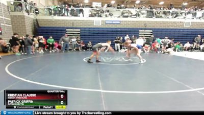 170 lbs Quarterfinal - Patrick Griffin, Patrick Griffin vs Kristian Claudio, Weiser Wrestling