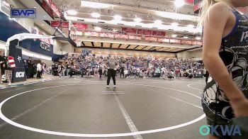 62 lbs Rr Rnd 1 - Ava Grijalva, Southmoore SaberCats Wrestling vs Laneigh Jo Cartwright, Midwest City Bombers Youth Wrestling Club