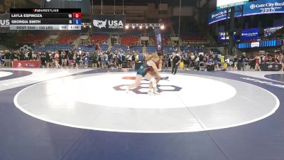 130 lbs Cons. Sub-rd Of 32 - Layla Espinoza, VA vs Georgia Smith, IA