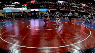 114 lbs Champ. Round 2 - Rylan Gambler, Riverton USA Wrestling vs Logan Carter, Fairfield Wrestling Club