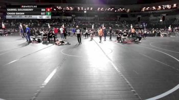 49 lbs Semifinal - Gabriel Goldsberry, Iron Horse vs Chase Gieger, Buxton (NJ)