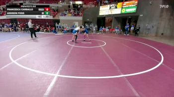 110 lbs Round 3 - 2nd Wrestleback And Semi-finals(16 Team) - Addison Fogg, New Braunfels vs Francesca Carballo, Frisco