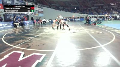 2A/1A Boys 126 Semifinal - Taylor Parsons, Grant Union / Prairie City Boys vs Bohden Sowa, Kennedy Boys