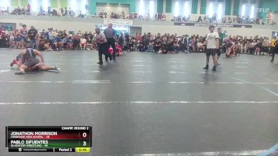 175 lbs Champ. Round 2 - Jonathon Morrison, Creekside High School vs Pablo Sifuentes, Gladiator Wrestling