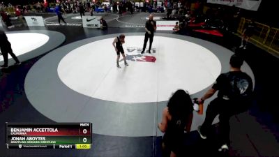 92 lbs Cons. Round 3 - Jonah Aboytes, Grappling Grounds Wrestling vs Benjamin Accettola, California