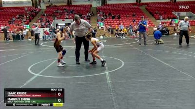 76 lbs Cons. Round 1 - Markus Emigh, Birch Run Youth Wrestling vs Isaac Kruse, Archbold Wrestling Club/NMWA