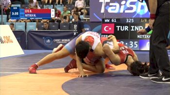 61 kg 1/8 Final - Busra Efe, Turkey vs Nikita Nitika, India