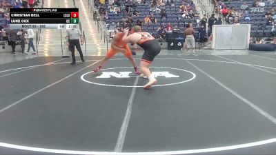 285 lbs Champ. Round 1 - Christian Bell, Unattached The Citadel vs Luke Cox, Georgetown (KY)