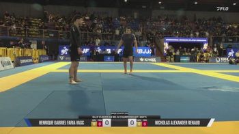 Henrique Gabriel Faria Vasconcel vs Nicholas Alexander Renaud 2026 IBJJF European NoGi