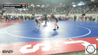 120 lbs Consi Of 32 #2 - Aubrianna Guerra-Thornton, Del City Middle School vs Zadayah Adams, Lone Grove