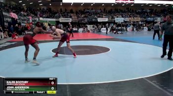 160 lbs Champ. Round 1 - KALEB BOOTHBY, Wasilla High School vs JOHN ANDERSON, Wasilla High School