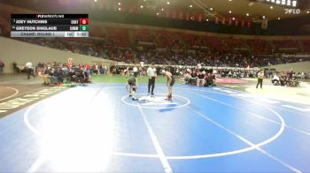 5A Boys 132 lbs Champ. Round 1 - Joey Hutchins, Crater Boys vs Greyson Singlaub, Summit Boys
