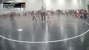 40 lbs Quarterfinal - Melanie Reynolds, Unaffiliated vs Zayn **Martinez, Colosseum