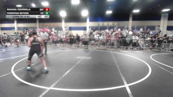 144 lbs Consi Of 16 #2 - Makana Ventenilla, South Kona WC vs Christian Snyder, Otc