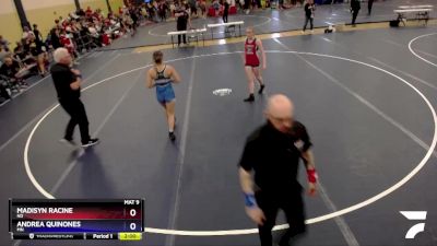 127 lbs Round 1 - Madisyn Racine, ND vs Andrea Quinones, MN