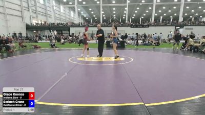 110 lbs Grace Koonce, Indiana Blue vs Serineh Crane, California Silver