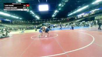 157 lbs Champ. Round 1 - Alec Shore, Lovett School vs Cainan Williams, McCallie School