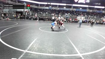 100 lbs Semifinal - Ryder Hart, Davison vs Jacob Gwin, Fort Gibson, OK