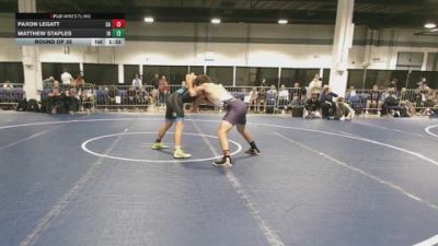 165 lbs Round Of 32 - Paxon Legatt, GA vs Matthew Staples, IN