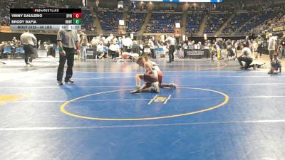 80 lbs Round Of 32 - Vinny DAulerio, Springfield vs Brody Bafia, Huntingdon