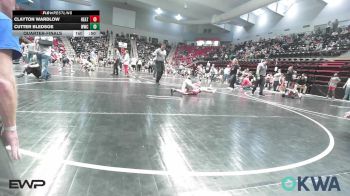 67 lbs Quarterfinal - Clayton Wardlow, Heat vs Cutter Bledsoe, Woodland Wrestling Club