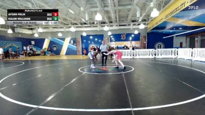 126 lbs Round 1 (8 Team) - Kaleb Williams, Alpha Dogs vs Ayden Felix, Socs