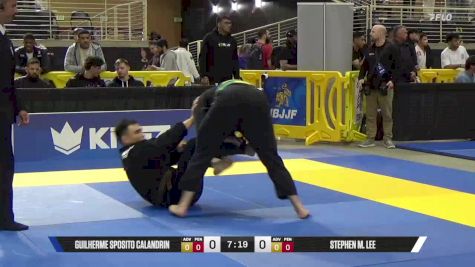 Stephen M. Lee vs Guilherme Sposito Calandrin 2025 Pan Jiu Jitsu IBJJF Championship