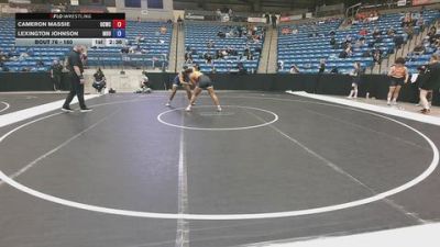 180 lbs Champ. Round 2 - Cameron Massie, OSU Cowgirl Wrestling Club vs Lexington Johnson, Missouri Baptist University