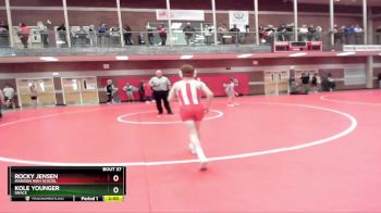 98 lbs Quarterfinal - Rocky Jensen, Madison High School vs Kole Younger, Grace