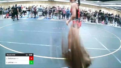 136 lbs Round Of 64 - Jestinah Solomua, Paw vs Izzy LeVine, Stampede WC